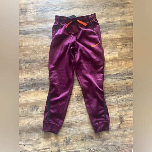 Nike Purple and Orange Jogger Sweatpants - Picture 1 of 3